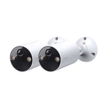TP-Link Tapo Wireless Indoor/Outdoor 2K Security Camera, Waterproof, Rechargeable, Battery-Powered, Install Anywhere, Local or Cloud Storage - Subscription not Required, Two-Way Audio - TC82(2-pack)