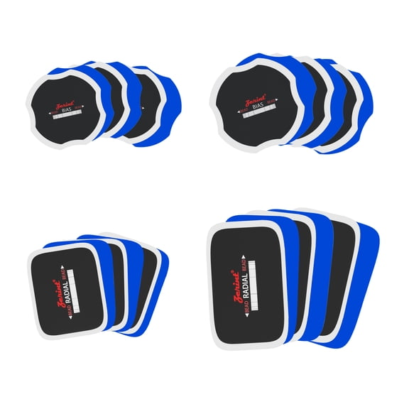 TP-M84 American Style Radial Repair Patch and Heavy Duty Bias Ply Repair Patch Unit, Multi Size Tire Repair Patchs,Tire Patches Kit 24 Pcs
