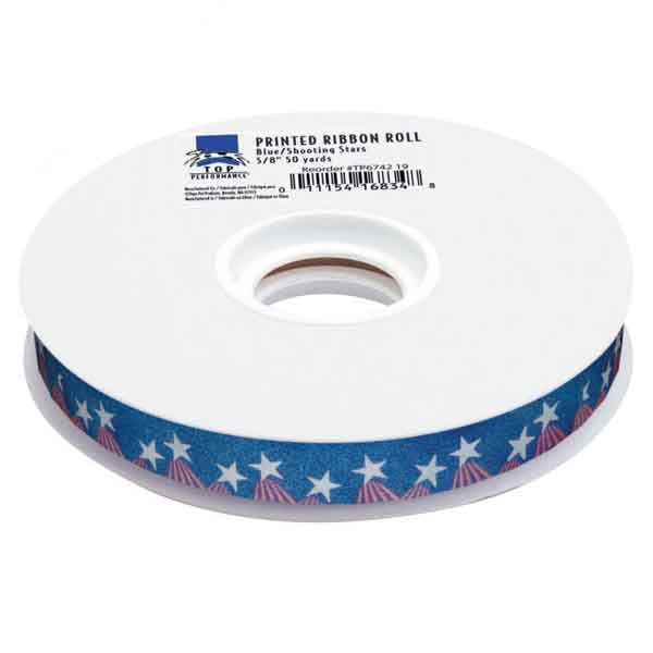TP Ribbon 50yds Blue/Shooting Stars