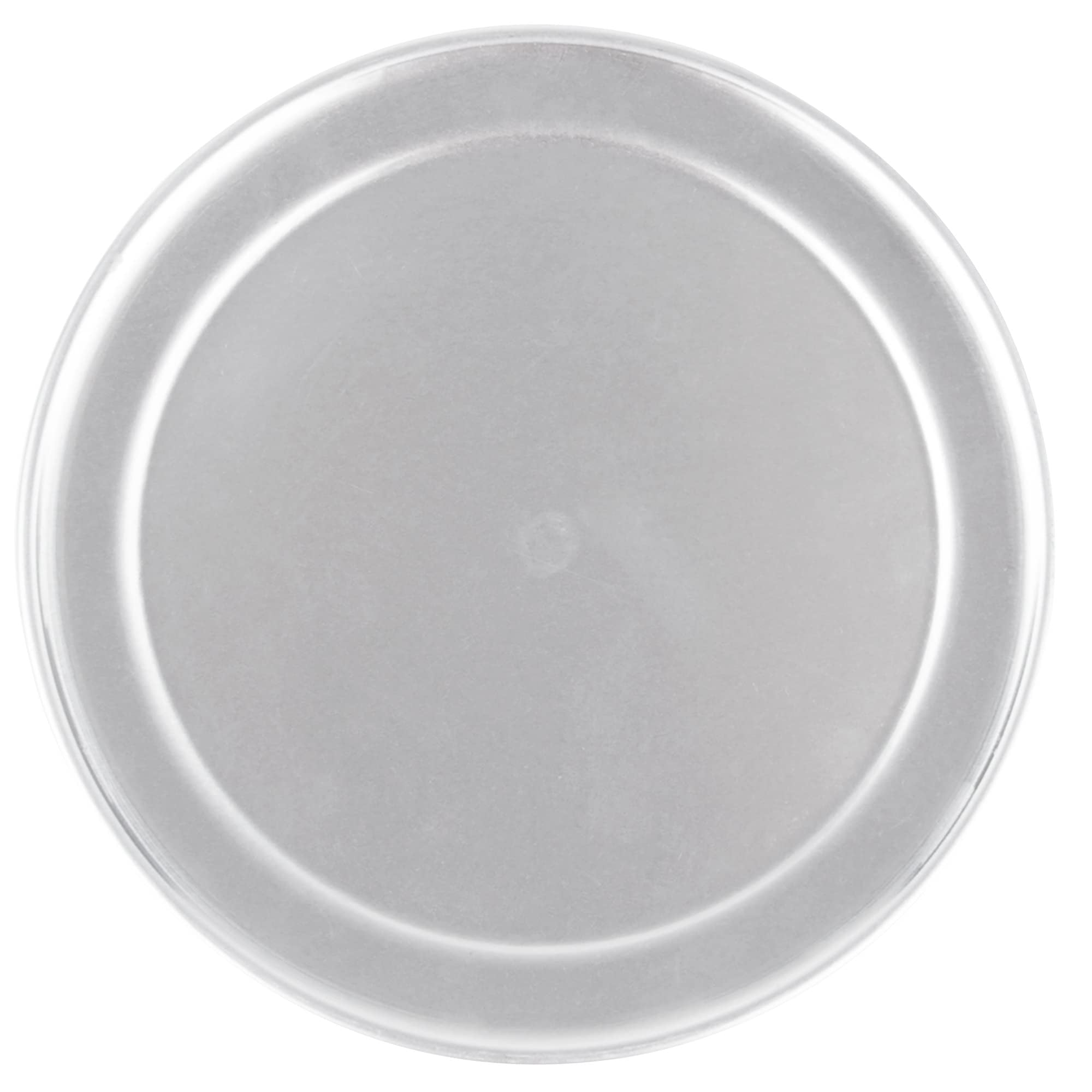 8-Inch Silver Aluminum Wide Rim Pizza Pan