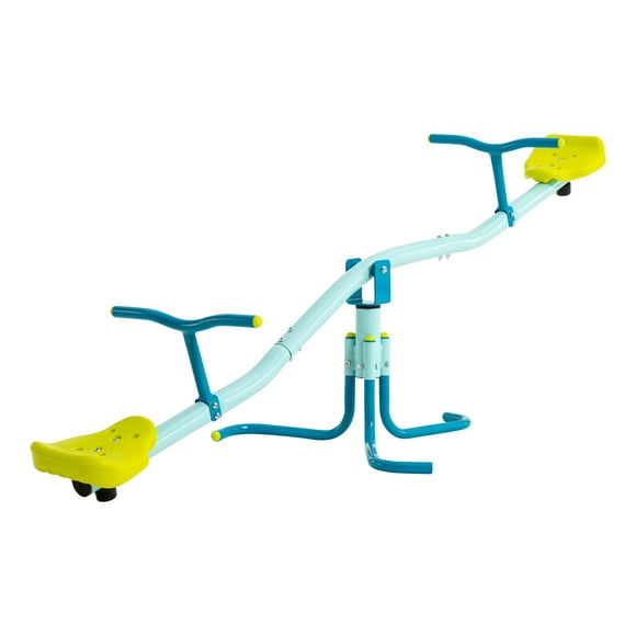 TP Toys Spiro Seesaw Sit and Spin Teeter Totter with 360 Spin Kids Outdoor Play Equipment for Backyard, Playground, or Indoor Fun Boys and Girls Ages 3-10