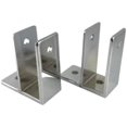thumbnail image 1 of TP15250-B Chrome Plated Die Cast Zamac Pilaster Pack for 1 in. Post, 2 One-Ear Brackets and One Way Fasteners, 1 of 3