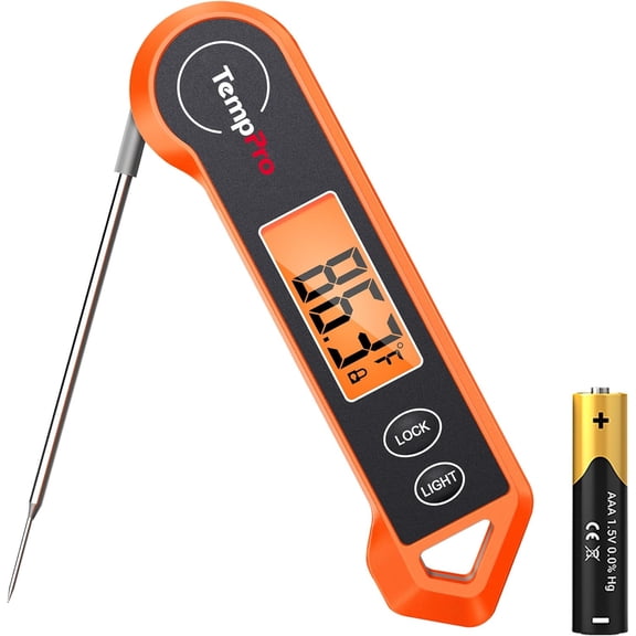 TP19H Digital Meat Thermometer for Cooking, 1 Sec Instant Read Food Thermometer with Motion-Sensing Wake for BBQ Grill Oil Fry Candy for Fathers Day Gift for Dad Men (Previously ThermoPro)
