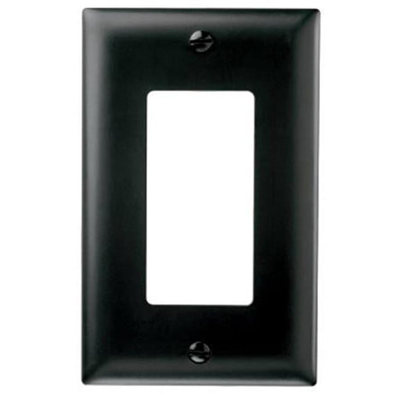 TP26BKCC15 1 Gang 1 Decorator Opening Nylon Wall Plate, Black