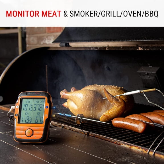 TP27 500FT Long Range Wireless Meat Thermometer for Grilling and Smoking with 4 Probes