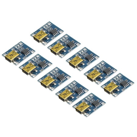 TP4056 MINI USB 4.5-5.5V 1A 18650 Battery Charger Module Panel Pack of 10