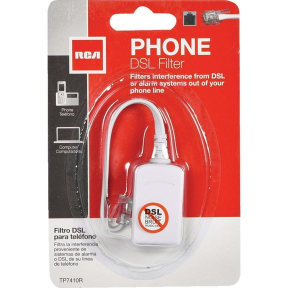 RCA DSL & Phone or Security System DSL Line Filter TP7410R