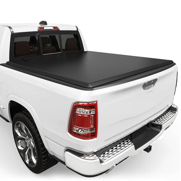 TPA Soft Roll Up Truck Bed Tonneau Cover Fits for 6.4 FT 2019-2026 Dodge Ram 1500 New Body (NOT for Classic Body) 6.4 FT (76") Bed, Waterproof Without RamBox