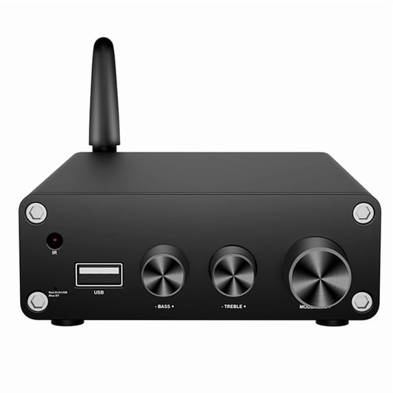TPA3116 Bluetooth 5.3 Digital Power Amplifier HiFi Stereo Power Amplifier Audio Amplifier USB Decoder 50W+50W,A,1 * Digital amplifier,Black