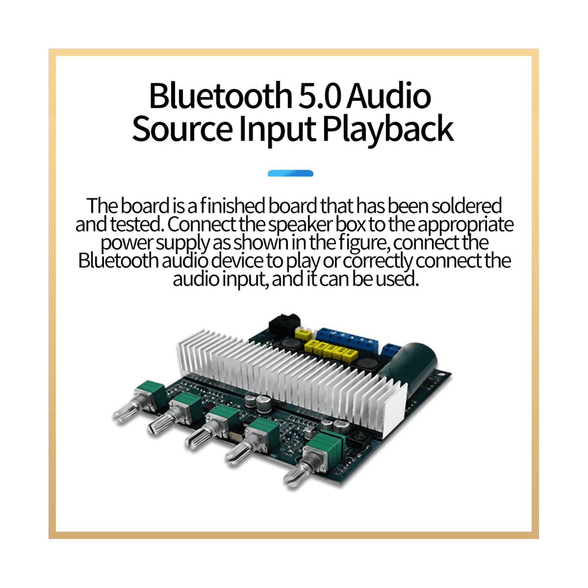 TPA3116 Bluetooth Amplifier Board 2.1 Channel 5.0 Audio DC12V24V
