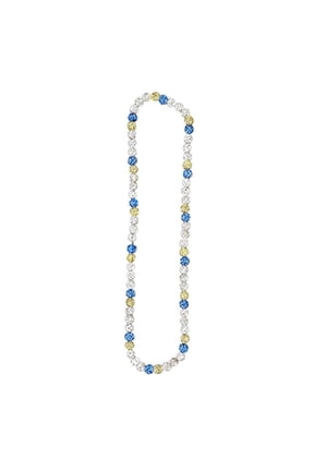 TPALPKT Ice Collection Necklace, Baseball Bling Necklace, Glitter Rhinestone Clay Beaded Necklace, Athletic-Inspired Jewelry for Competitive Ball Players and Athletes,Stylish Sports Accessory N5Q4