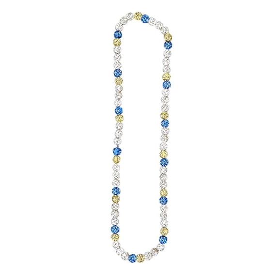 TPALPKT Ice Collection Necklace, Baseball Bling Necklace, Glitter Rhinestone Clay Beaded Necklace, Athletic-Inspired Jewelry for Competitive Ball Players and Athletes,Stylish Sports Accessory N5Q4