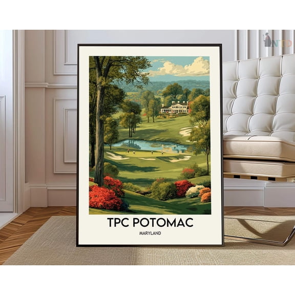 TPC Potomac at Avenel Farm Golf Course Wall Art Photo Print, Unframed Paper Poster 8x10in