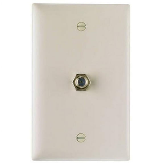 TPCATVLACC12 Wall Plate, 1 Gang, Light Almond