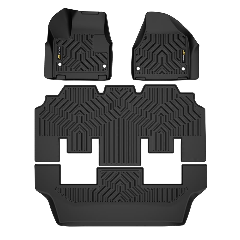 Black All-Weather TPE Custom Fit Floor Mats for Chrysler Pacifica