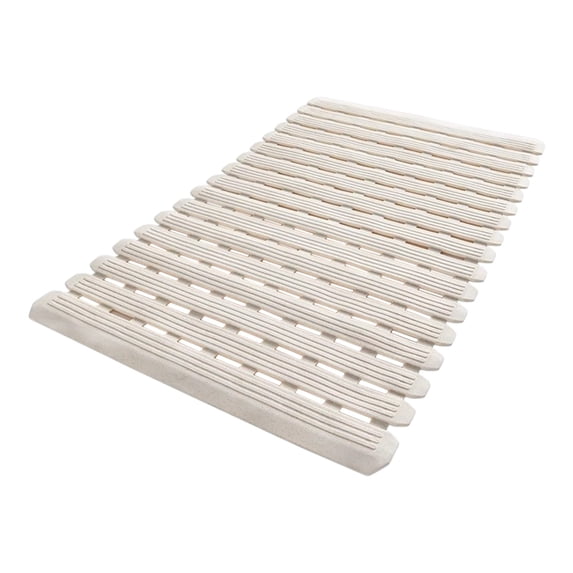 TPE Bathroom Shower Mat Non-Slip Suction Cup Foot Pad - Waterproof Grid Floor Mat for Bathtub & Shower Room, Easy Clean, Anti-Fall, Durable 27.6x15.8in