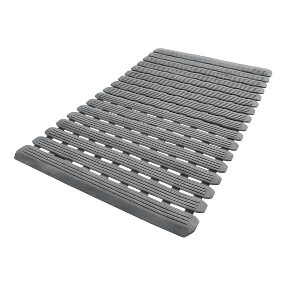TPE Bathroom Shower Mat Non-Slip Suction Cup Foot Pad - Waterproof Grid Floor Mat for Bathtub & Shower Room, Easy Clean, Anti-Fall, Durable 27.6x15.8in