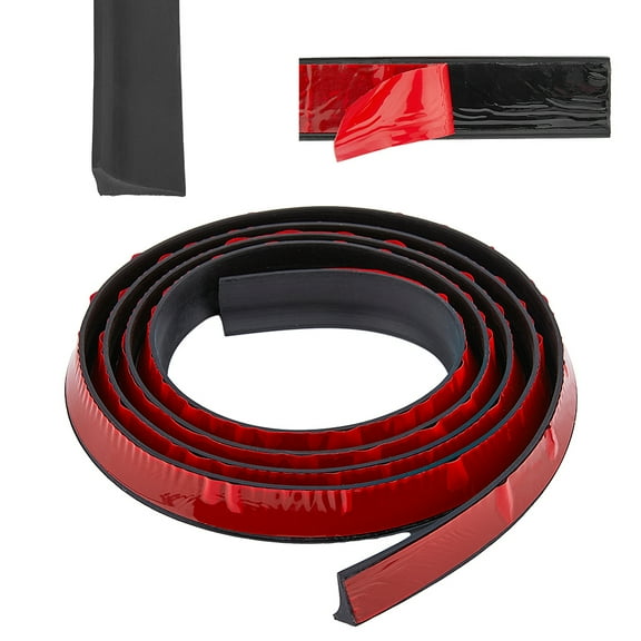 TPE Collapsible Shower Threshold Water Dam Self Adhesive Waterproof Barrier for Bathroom and Kitchen Black 19.5x3~12mm DIY