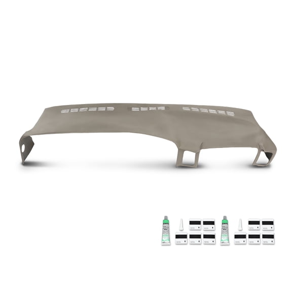 TPE Dash Cap Board Cover Dashboard Overlay Gray Fit For 1999-2006 Silverado Sierra