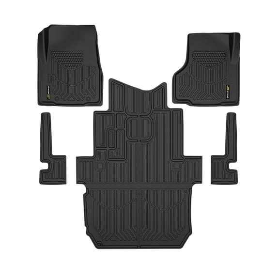 TPE Floor Mats All Weather Protection Liners Fit for 08-18 Freightliner Cascadia