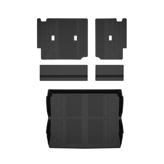 TPE Floor Mats Cargo Liner Back Row Trunk Accessory 4 Door Fit For 2021-2024 Ford Bronco