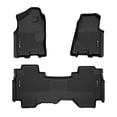 thumbnail image 1 of TPE Floor Mats Full Set Liners All Weather 3 Pcs Black Fit For Dodge Ram 1500 Crew Cab 2019-2024, 1 of 10