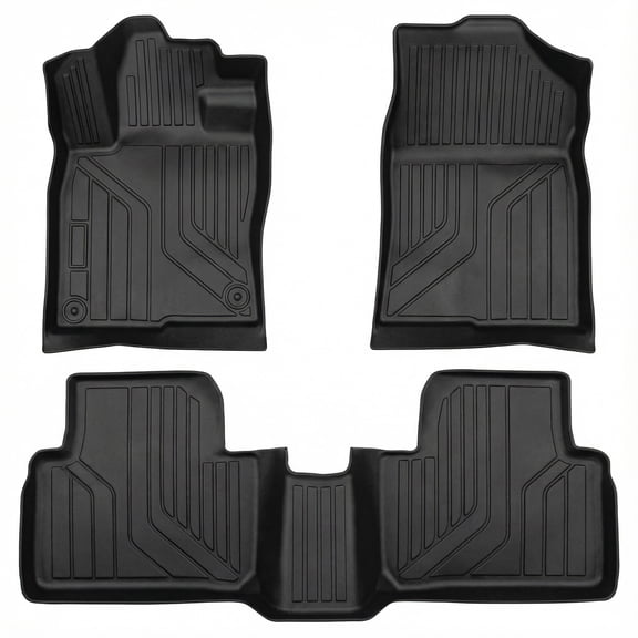 TPE Floor Mats for Honda Civic 2016-2021 Sedan/Coupe/Type R/Insight/2017-2021 Hatchback- Waterproof Non Slip Heavy Duty All Weather Liner Front & Rear