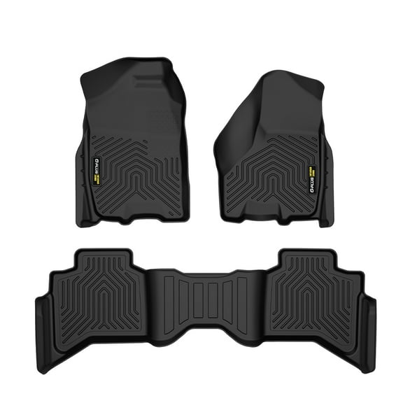 TPE Floor Mats Liners Fit For 2009-2024 Dodge Ram 1500 Quad Cab All Weather