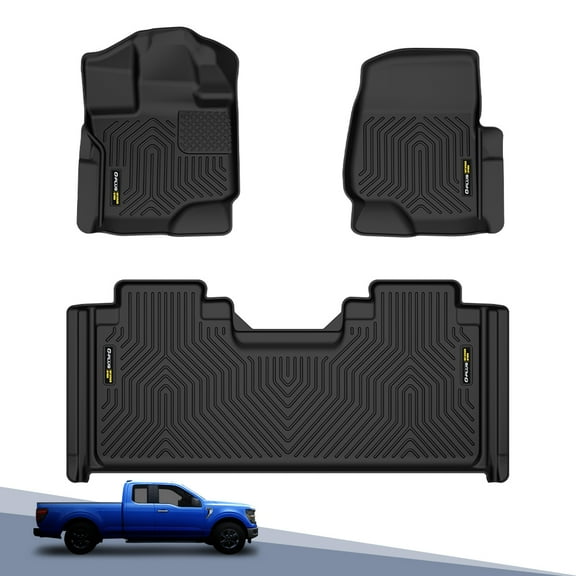 TPE Floor Mats Liners Fit For 2015-2025 Ford F-150 Supercrew Cab All Weather