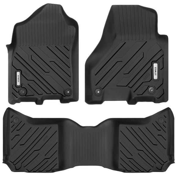 TPE Floor Mats for 2019-2026 Dodge Ram 2500 3500 Crew Cab, 3pcs