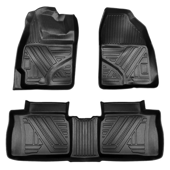 TPE Floor Mats for Toyota Prius 2012-2015 (Not Fit Plug-in, Hybrid,V or C Models)- Waterproof Non Slip Heavy Duty All Weather Liners Front & Rear