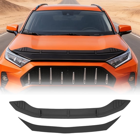 Bomely TPE Hood Protector Compatible with 2019-2025 Toyota Rav4 (Not for 2026) Hood Shield Hood Deflector Hood Guard for 2024 RAV4 Accessories