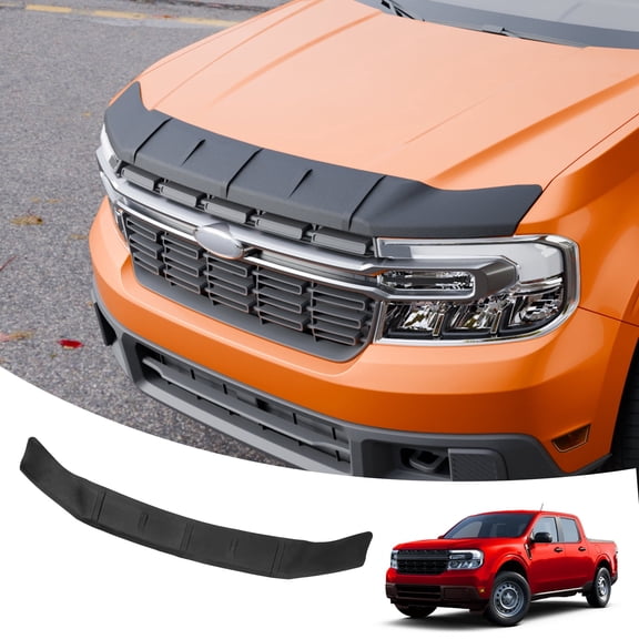 TPE Hood Protector Compatible with 2022-2025 2026 Ford Maverick Hood Shield TPE Bug Deflector Bug Guard for 2024 Maverick Accessories