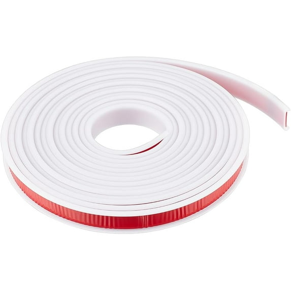 TPE Self-Adhesive Flexible Molding Trim Ceiling Molding Wall Trim for Furniture White 18.5mm about 5m/roll