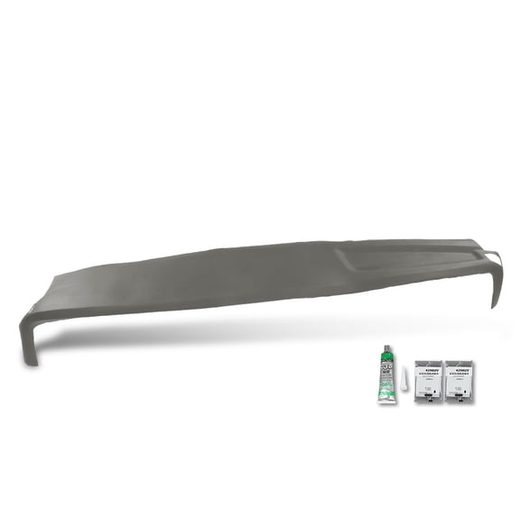 TPE Soft Front Dash Cap Cover Skin Overlay Gray Fit For 2002-2005 DODGE RAM New