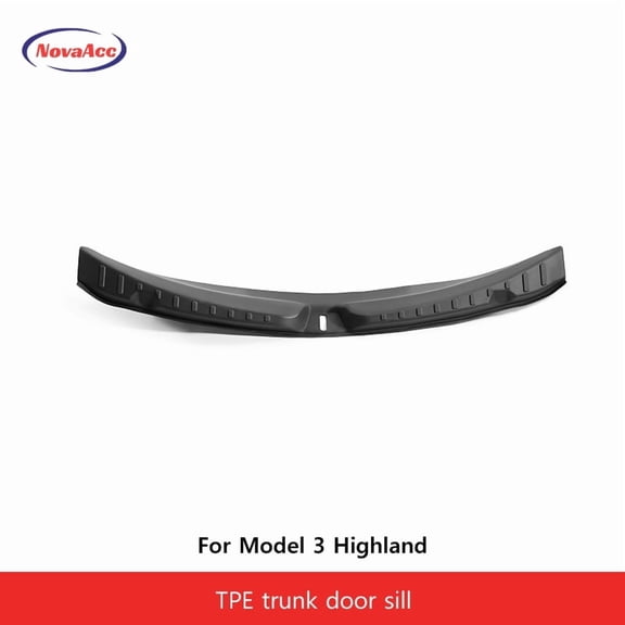 TPE Trunk Door Sill For Tesla Model Y Juniper 2025 Model 3 Highland 2024 2025 Scratch - Resistant Rear Bumper Guard Waterproof Car Trunk Protective Strip