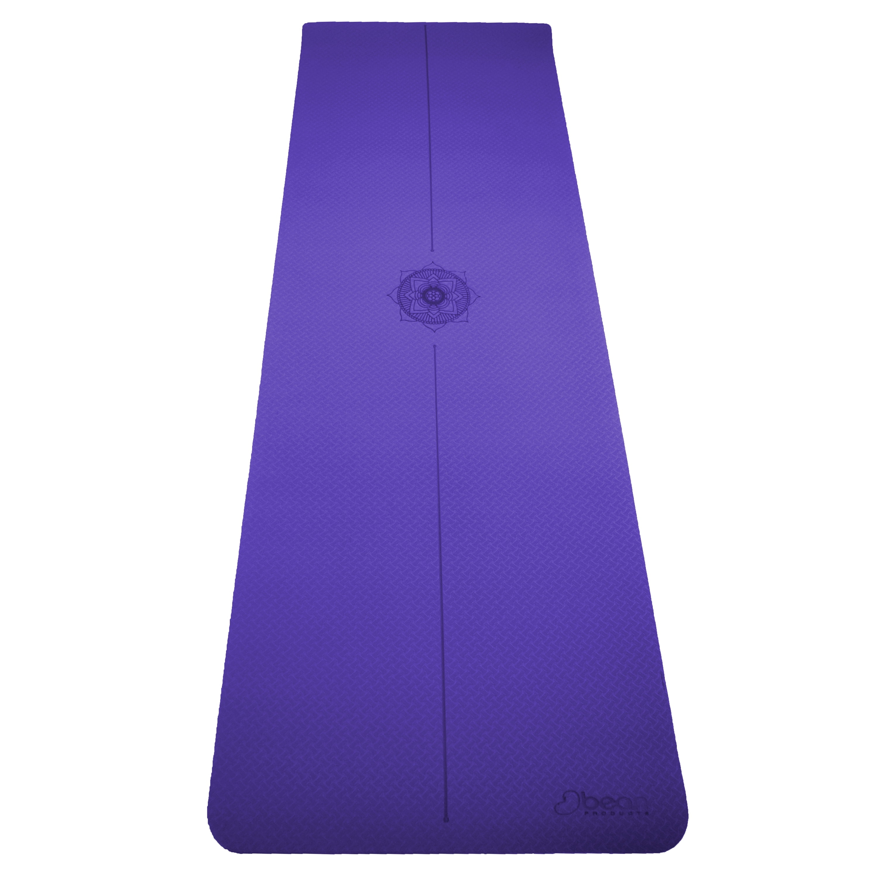 TPE Yoga Mat 72"x24" - Natural 6mm Thick Comfortable Workout Floor Mat for Kids - Foldable Yoga Mat for Yoga, Pilates, Gym and Stretching, Dark Purple