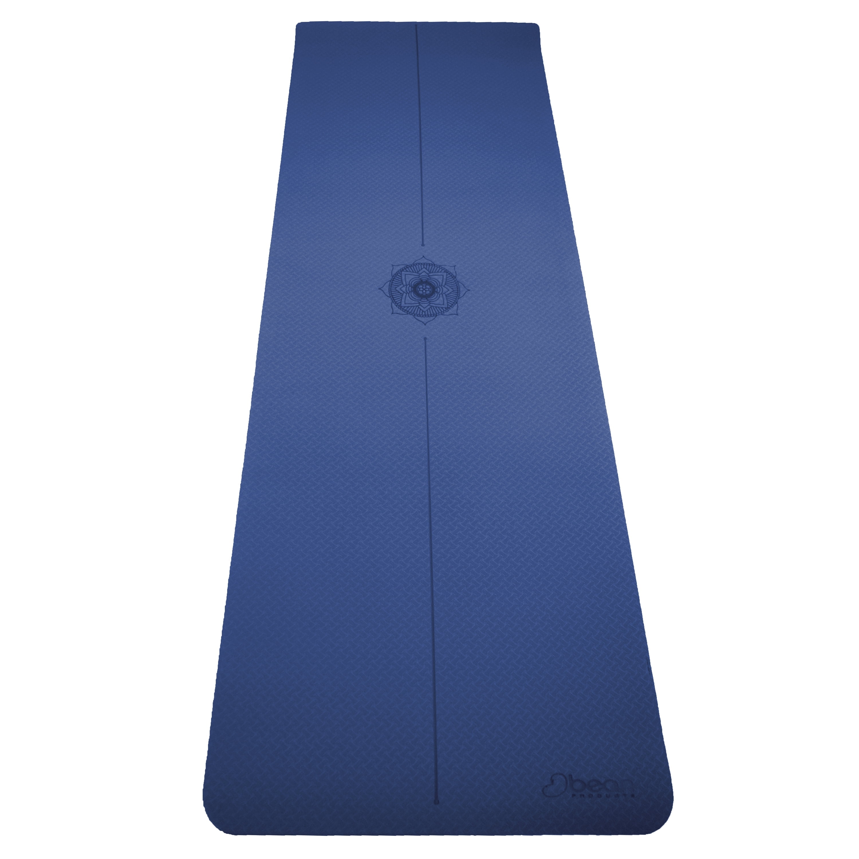 TPE Yoga Mat 72"x24" - Natural 6mm Thick Comfortable Workout Floor Mat for Kids - Foldable Yoga Mat for Yoga, Pilates, Gym and Stretching, Dark Blue