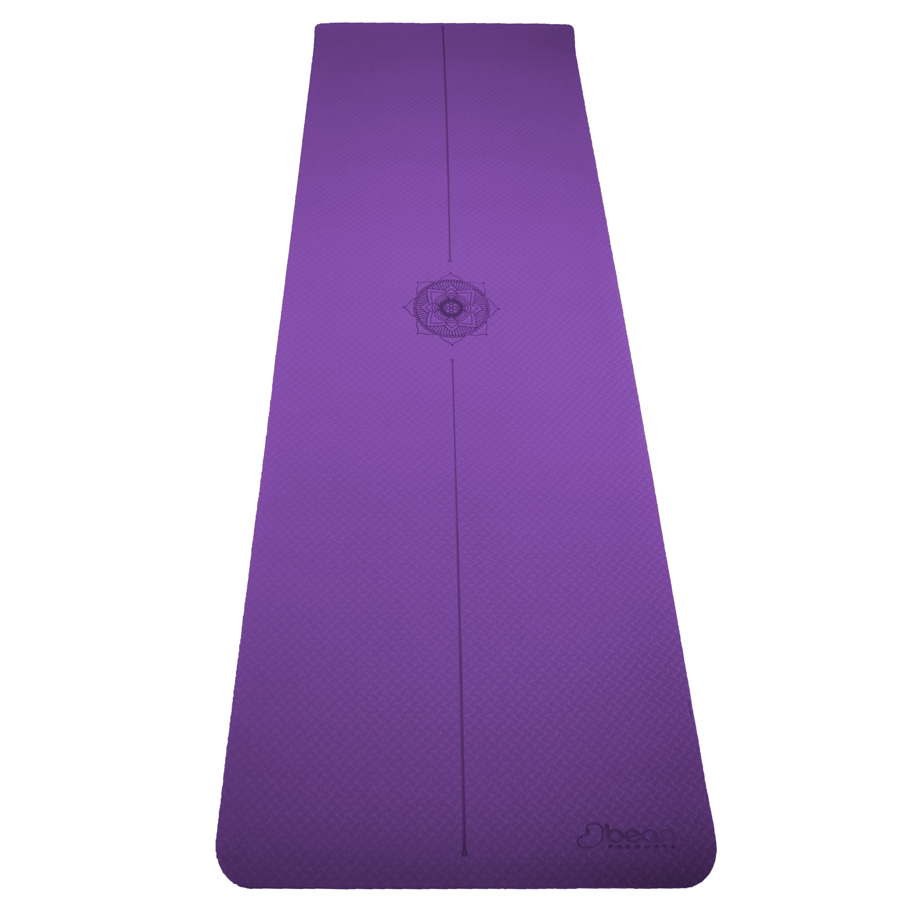 TPE Yoga Mat 72"x24" - Natural 6mm Thick Comfortable Workout Floor Mat for Kids - Foldable Yoga Mat for Yoga, Pilates, Gym and Stretching, Violet