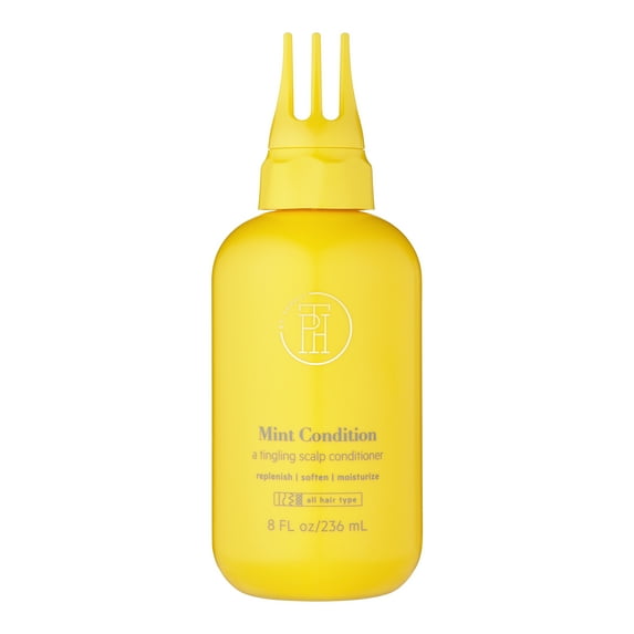 TPH BY TARAJI Mint Condition Tingling Scalp Conditioner with Shea Butter, Aloe Vera, Eucalyptus & Peppermint | Natural & Curly Hair Product, 8 oz.