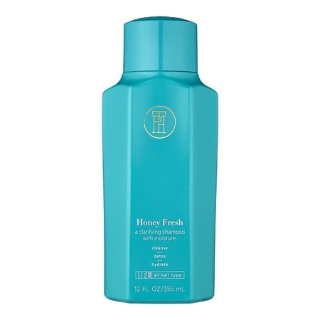 TPH BY TARAJI Honey Fresh Aloe Vera Clarifying Shampoo for Buildup & Oily Hair | Moisturizing & Hydrating | Honey & Willowbark | Sulfate Free, 12 fl. oz.