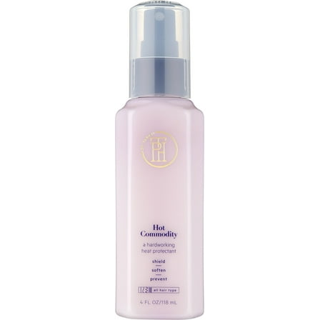 TPH BY TARAJI Hot Commodity Thermal Heat Protectant Spray for Hair with Argan Oil & Shea Butter | Flat Iron & Hot Blow Dry Protectant & Styling Spray, 4 oz.