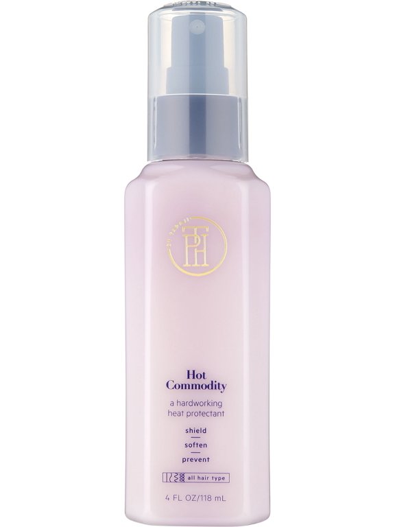Hot Commodity Thermal Heat Protectant Spray for Hair with Argan Oil & Shea Butter | Flat Iron & Hot Blow Dry Protectant & Styling Spray | Vegan, 4 oz.