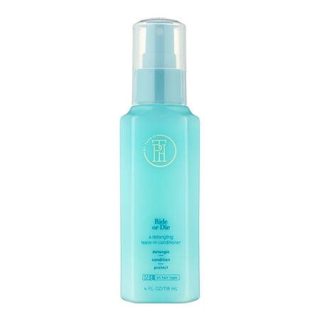 TPH BY TARAJI Ride or Die Biotin Leave in Conditioner Spray Detangler for Dry Hair | Strength, Moisturizing & Anti Frizz | Natural + Curly Hair Product | Color Safe, 4 oz.
