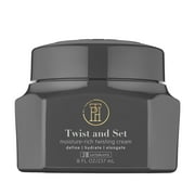 TPH BY TARAJI Twist & Set Twisting Curl Defining Curl Cream for Coily & Curly Hair with Shea Butter, Castor Oil & Mango Seed Butter | Natural Hair Styling Product, 8 oz.