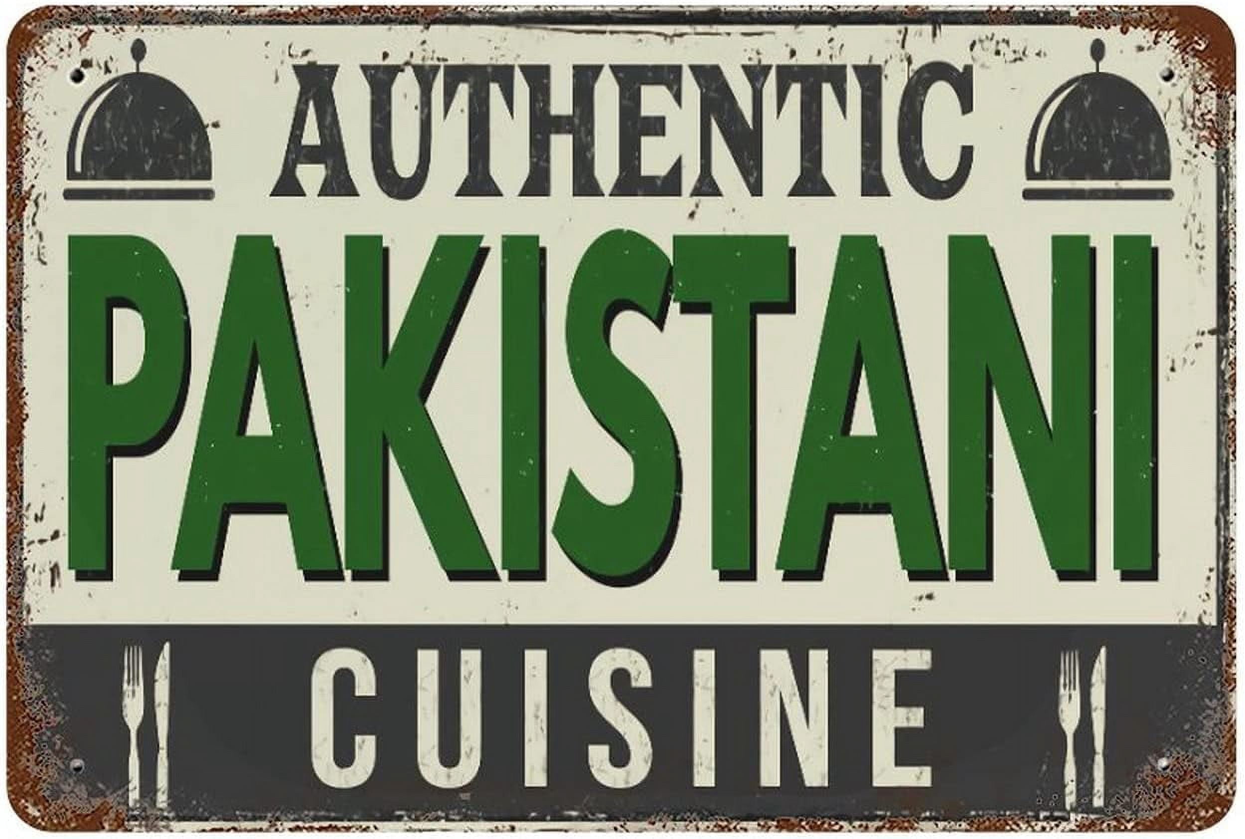 TPH20X30-Wall Decort Sign Authentic Pakistani Cuis e Iron Patg Bar ...
