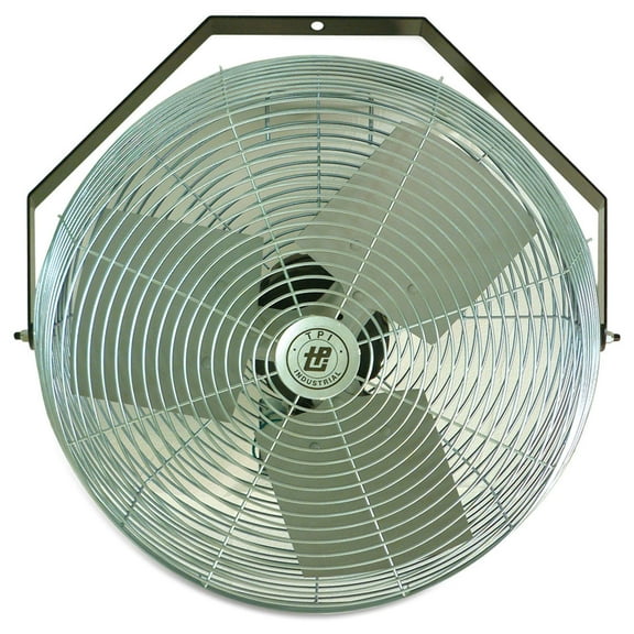 TPI Workstation Fan, Wall-Mount, 18" Blade Diameter, 1/8 Hp