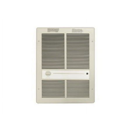 TPI Corporation HF3316T2RPW Large Fan Forced Electric Wall Heater, Markel 3310-Series, 4000-Watt, 240/208V, 16.8A, 175-CFM, Double Pole Thermostat, Steel Grill 18ga. White