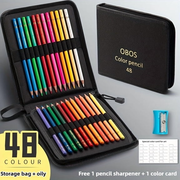 TPKJAM Piece Colored Pencil Set – Soft-Core Oil-Based Pencils for Adult Coloring & Sketching