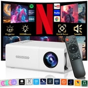 TPKJAM Portable Mini Projector for Home Theater, Screen Mirroring, USB & TV Stick Support